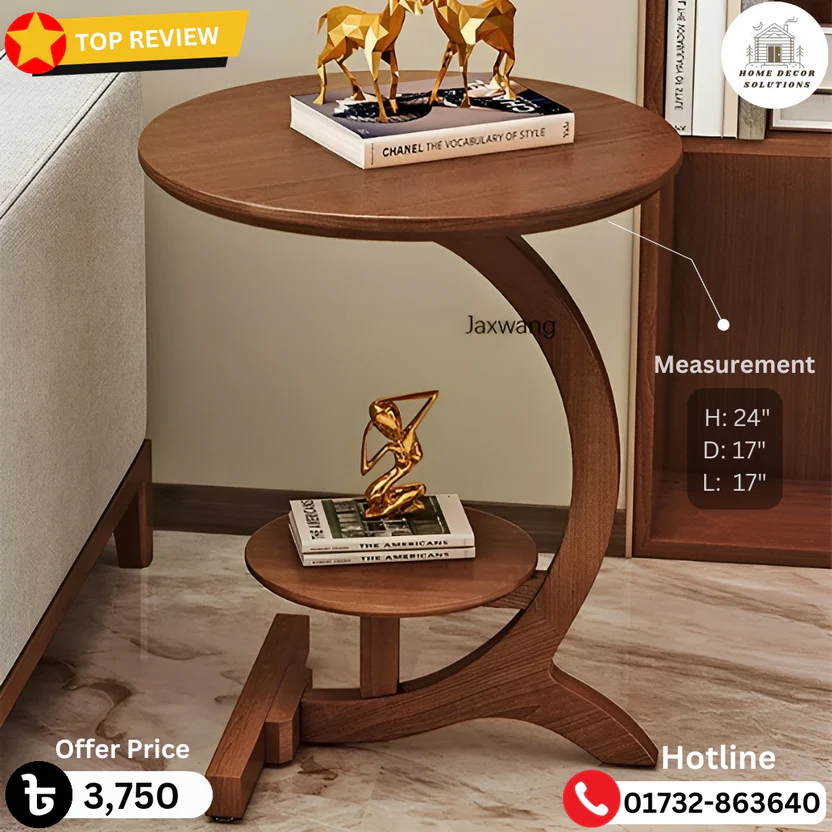 Bedside Coffee Table | Wooden Side Table For Home & Office - Image 2