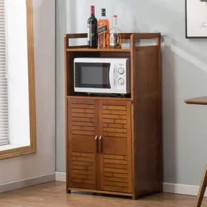 Minimalist Wooden Oven Rack Organizer Style 2