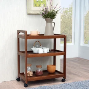 Modern Wooden Tea Trolly
