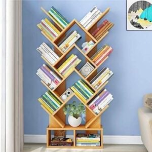 Wooden W Shape Bookshelf For Office / Home