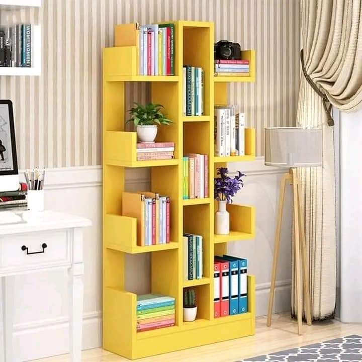 Wooden L shape bookshelf For office / Home