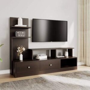 Minimalist TV Unit with Cabinet | Wooden TV Console | TV Stand with Cabinet