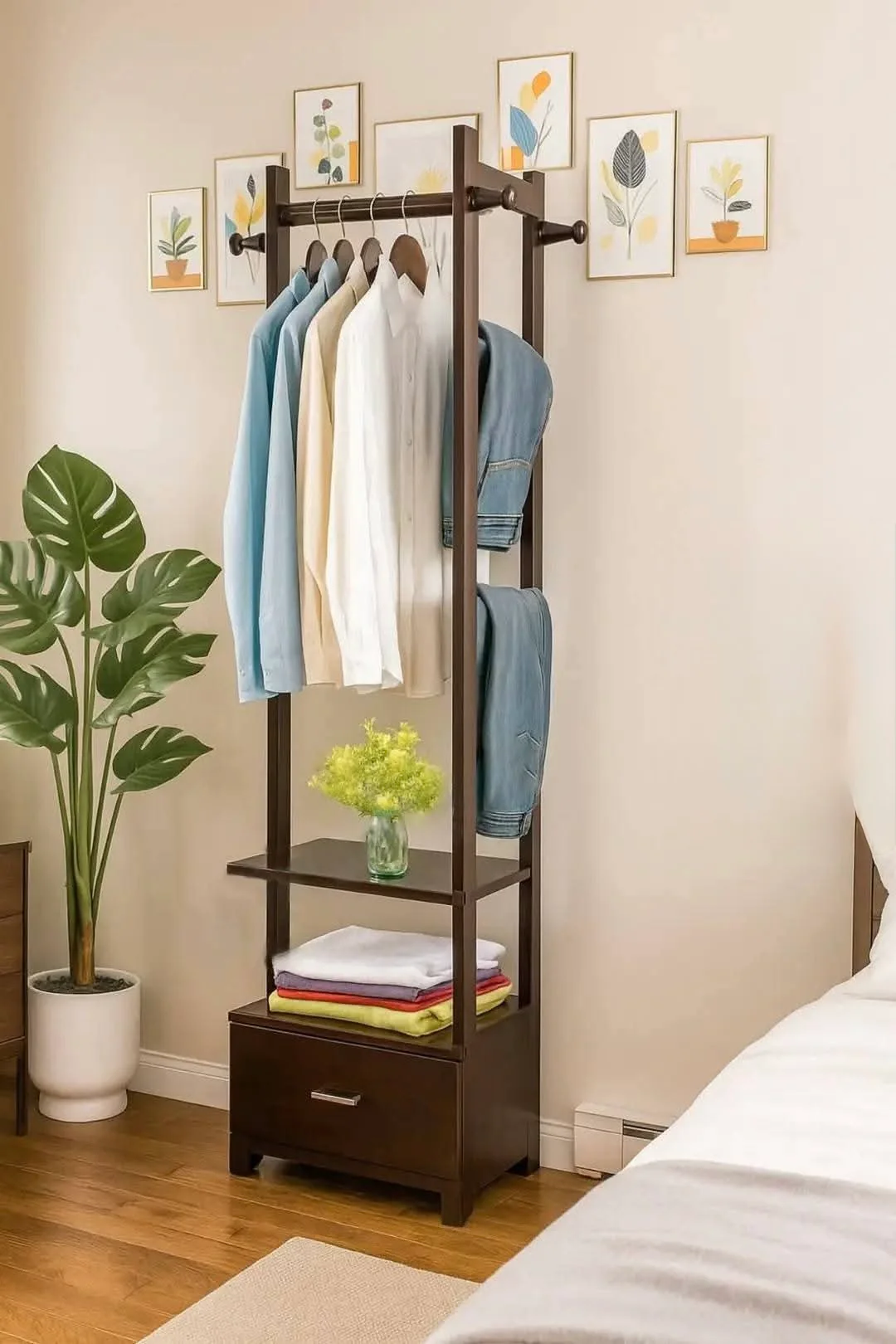 Wooden Stylish Cloth Stand