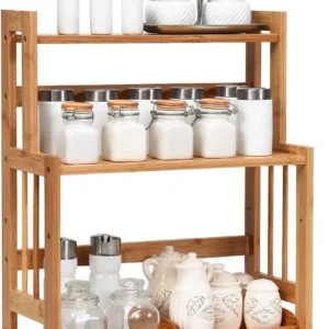 Wooden Kitchen organizer 3 layer