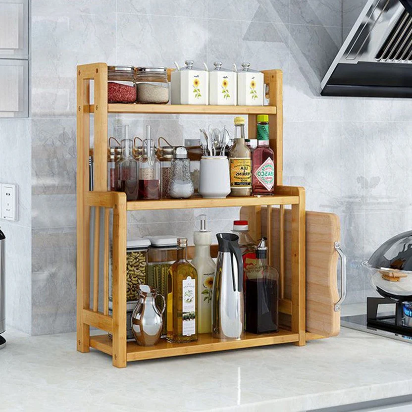 Wooden Kitchen organizer 3 layer - Image 2