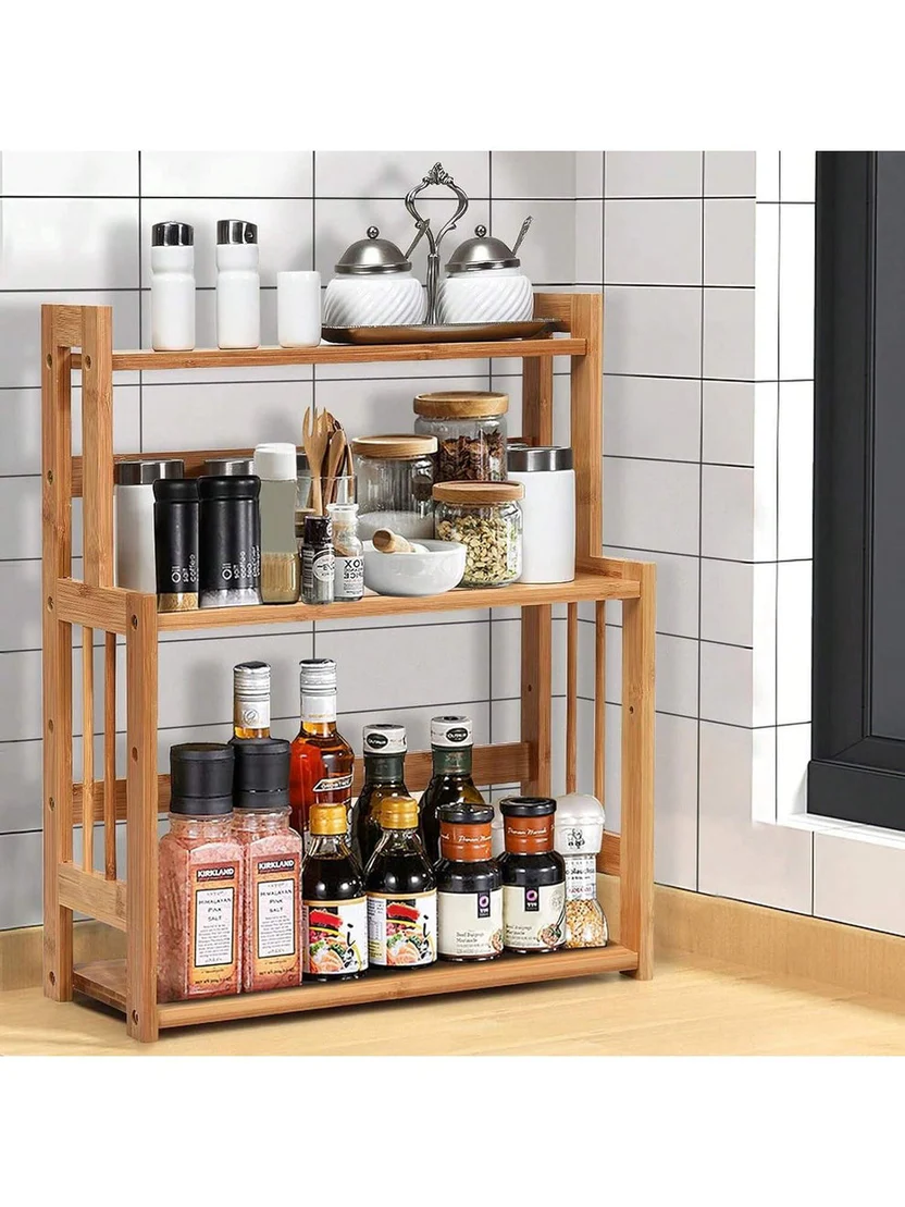 Wooden Kitchen organizer 3 layer - Image 3