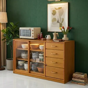 Glass Doors Storage Cabinet