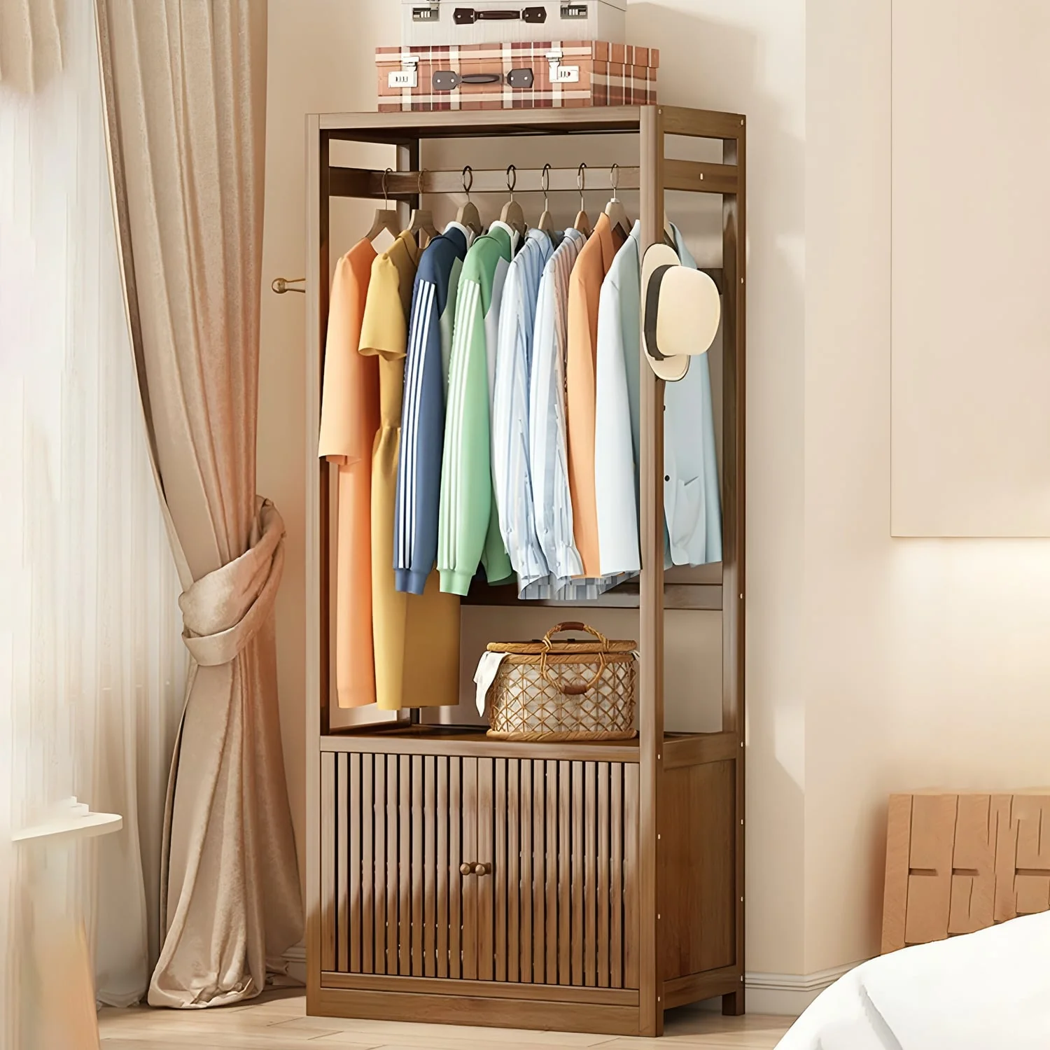 Wooden Alna with Cabinet