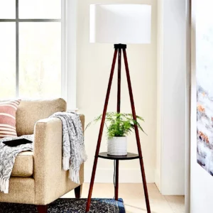 Outstanding Wooden Trypod Floor Lamp for Bedroom , Living Room