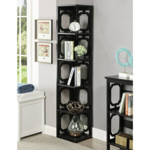 5 Tier Wooden Corner Bookcase