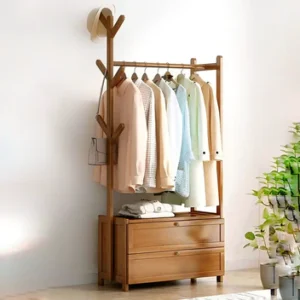 Modern Wooden Clothes Rack... (Model 2)